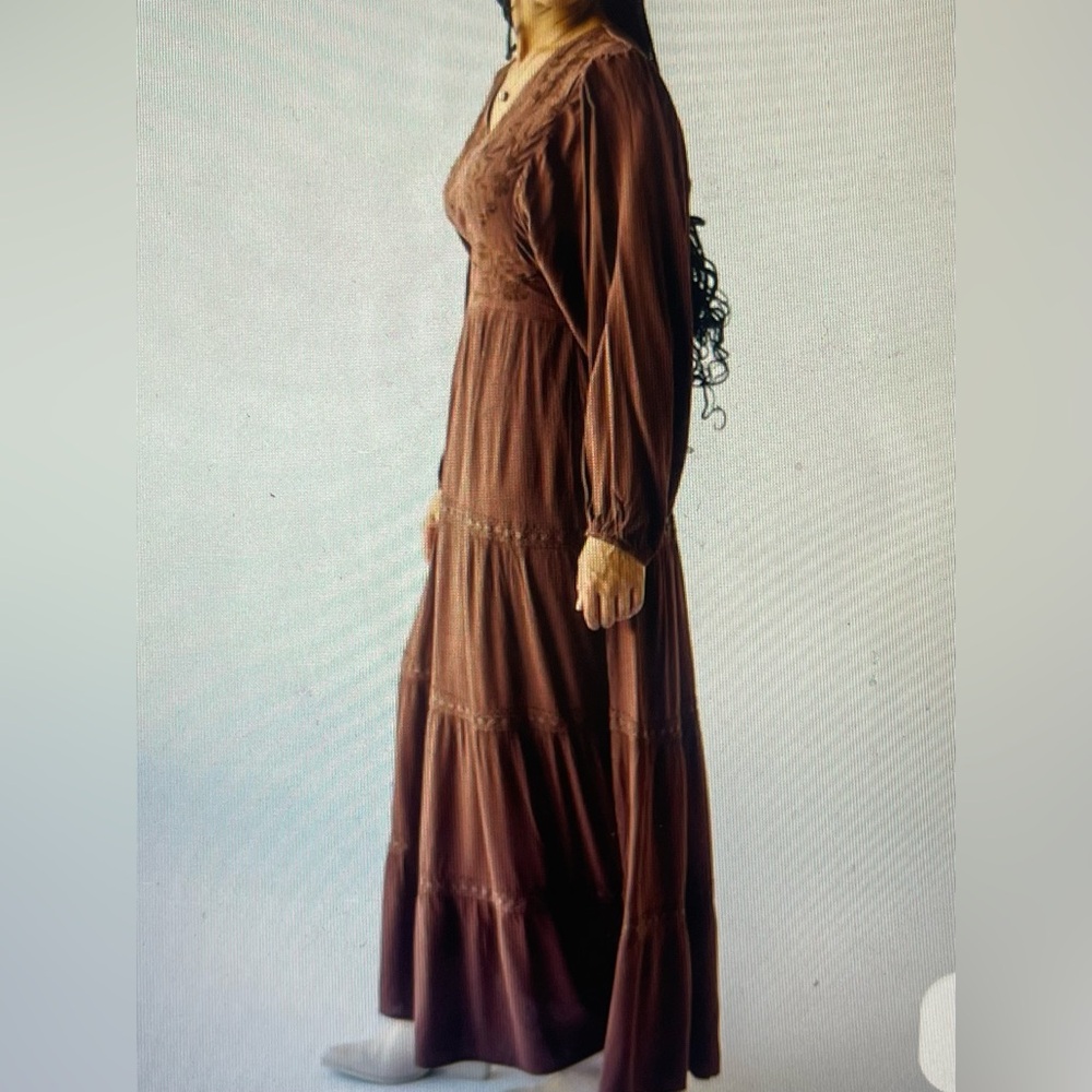 Piper & Scoot Angello Embroidered Maxi Dress